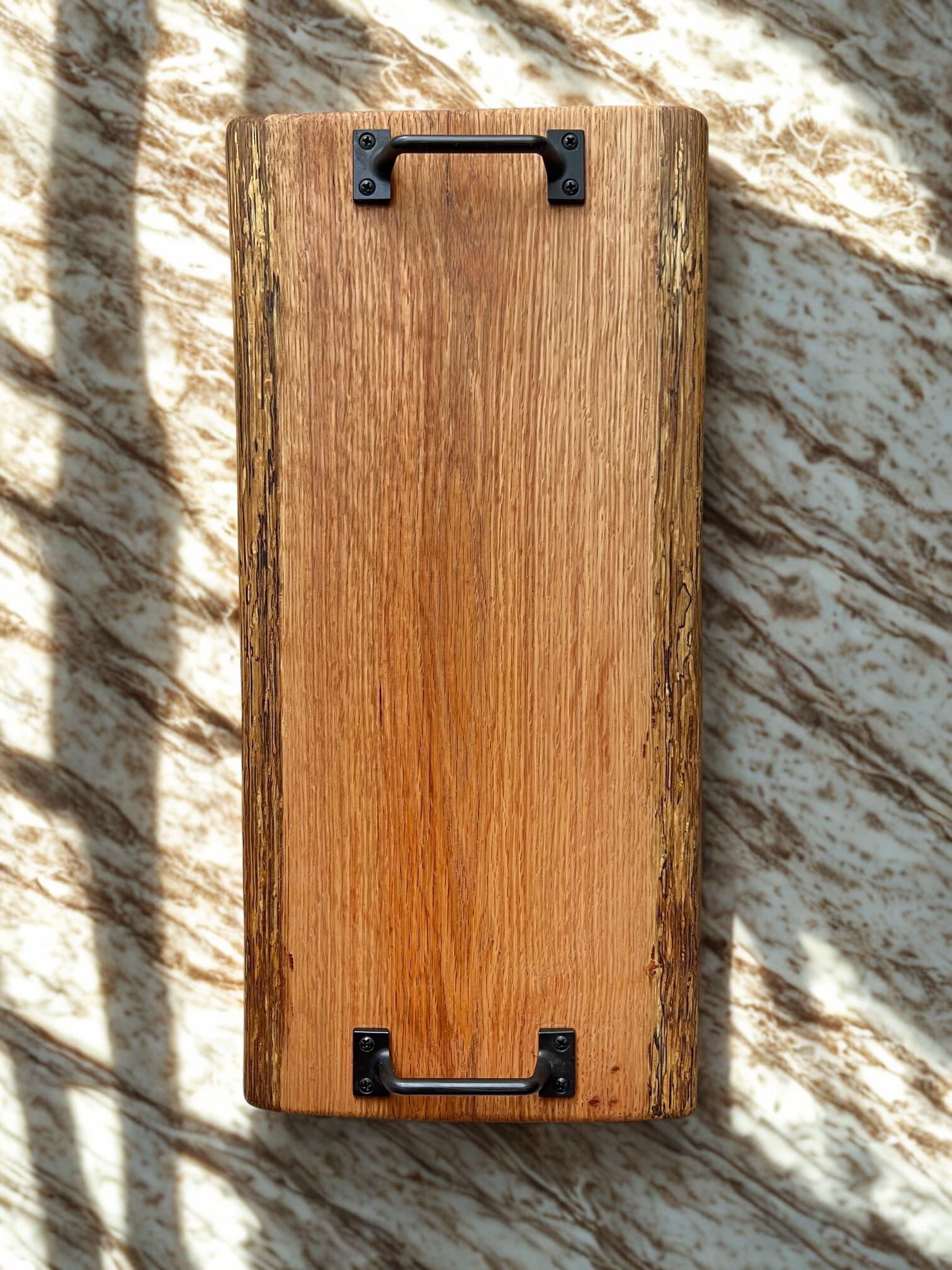 Live Edge White Oak Charcuterie Board 17x8