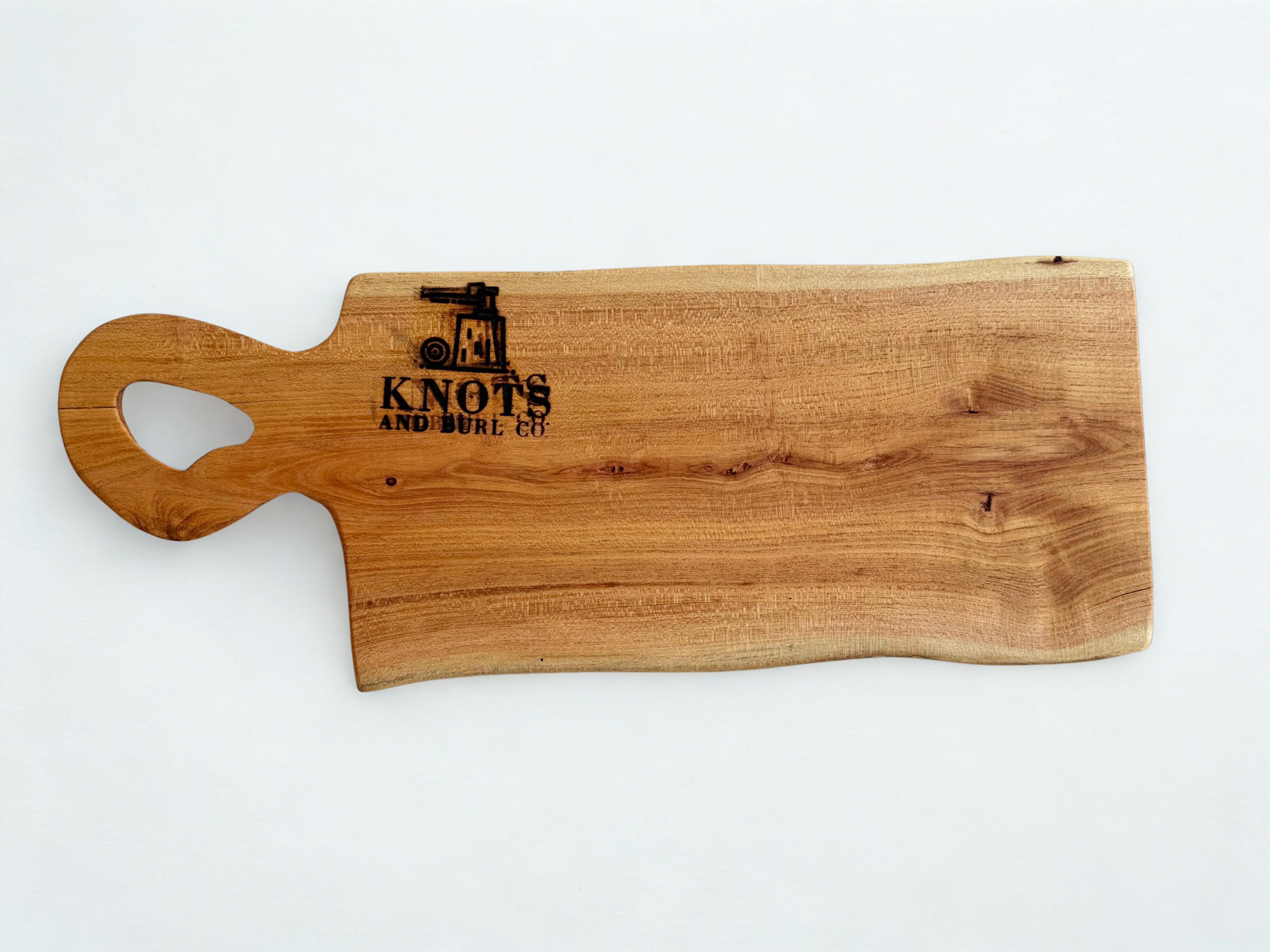 Honey Locust Charcuterie Board with Wooden handle