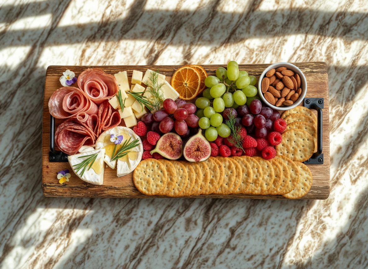 Live Edge White Oak Charcuterie Board 17x8