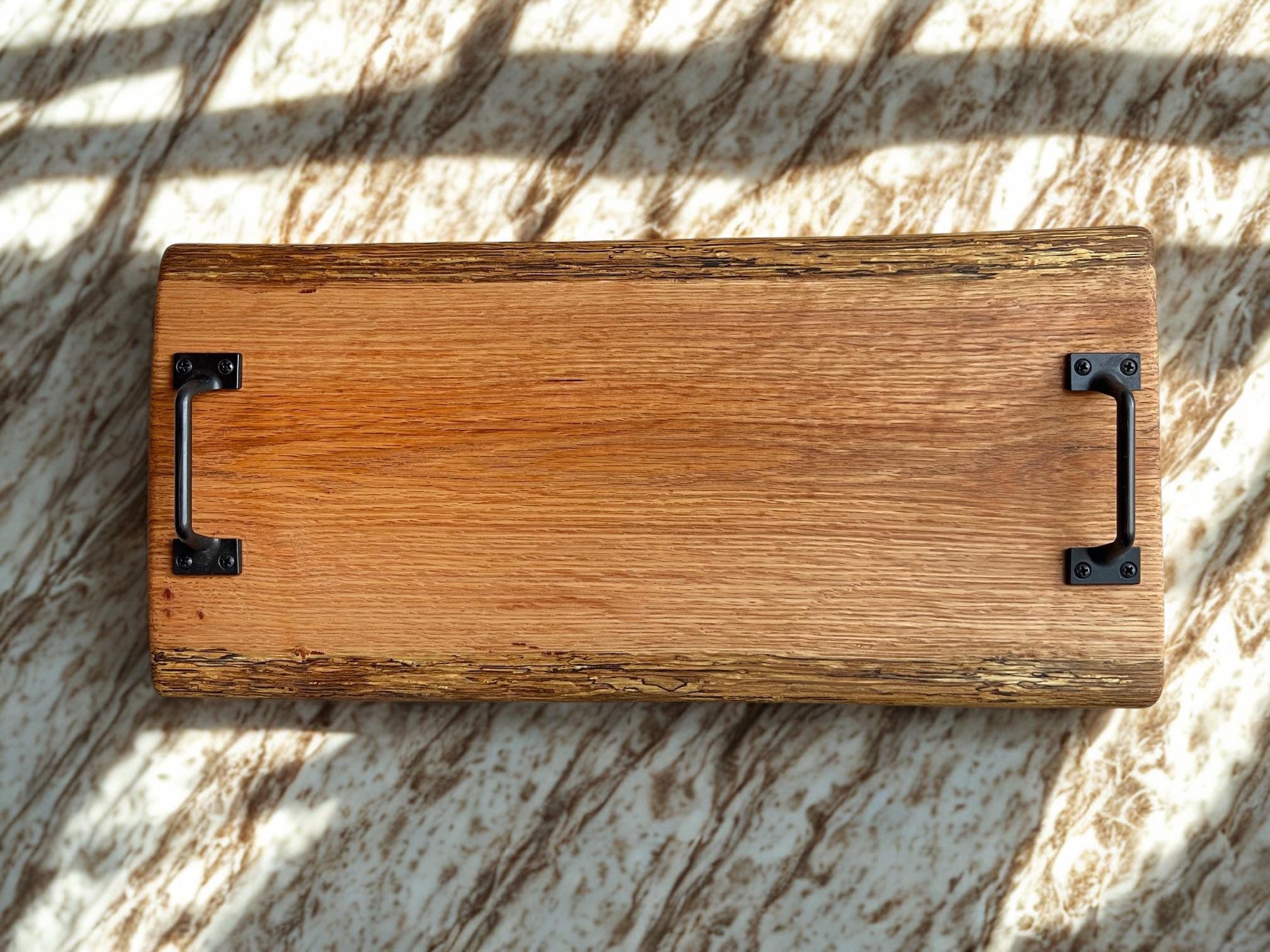 Live Edge White Oak Charcuterie Board 17x8